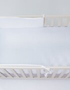 E-Kids Set lenjerie pentru patut cu 6 piese din bumbac 120x60 cm White