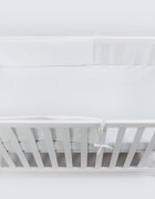 E-Kids Set lenjerie pentru patut cu 6 piese din bumbac 120x60 cm White