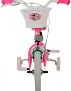EandL Cycles Bicicleta pentru copii EL Barbie 12 inch frana de mana pe roata fata scaun si ghidon reglabil spite metalice roti gonflabile stopuri reflectorizante