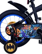 EandL Cycles Bicicleta pentru copii EL Batman 14 inch ND frana de mana pe roata din fata scaun si ghidon reglabil spite metalice roti gonflabile stopuri reflectorizante