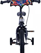 EandL Cycles Bicicleta pentru copii EL Batman 14 inch ND frana de mana pe roata din fata scaun si ghidon reglabil spite metalice roti gonflabile stopuri reflectorizante