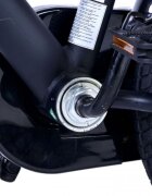 EandL Cycles Bicicleta pentru copii EL Batman 14 inch ND frana de mana pe roata din fata scaun si ghidon reglabil spite metalice roti gonflabile stopuri reflectorizante