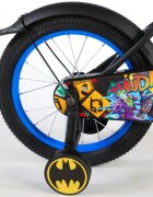EandL Cycles Bicicleta pentru copii EL Batman 16 inch frana de mana pe ambele roti scaun si ghidon reglabil spite roti gonflabile