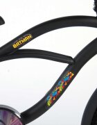 EandL Cycles Bicicleta pentru copii EL Batman 16 inch frana de mana pe ambele roti scaun si ghidon reglabil spite roti gonflabile