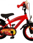 EandL Cycles Bicicleta pentru copii EL Disney Cars 12 inch CB frana de mana pe roata fata scaun si ghidon reglabil spite metalice roti gonflabile stopuri reflectorizante