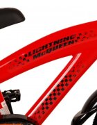 EandL Cycles Bicicleta pentru copii EL Disney Cars 12 inch CB frana de mana pe roata fata scaun si ghidon reglabil spite metalice roti gonflabile stopuri reflectorizante