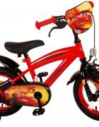 EandL Cycles Bicicleta pentru copii EL Disney Cars 12 inch CB frana de mana pe roata fata scaun si ghidon reglabil spite metalice roti gonflabile stopuri reflectorizante