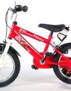 EandL Cycles Bicicleta pentru copii EL Disney Cars 14 inch frana de mana pe ambele roti scaun si ghidon reglabil sticla de apa spite roti gonflabile