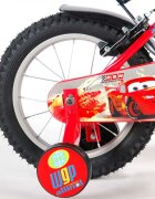 EandL Cycles Bicicleta pentru copii EL Disney Cars 14 inch frana de mana pe ambele roti scaun si ghidon reglabil sticla de apa spite roti gonflabile