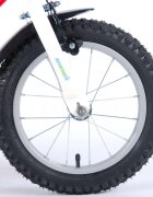 EandL Cycles Bicicleta pentru copii EL Disney Cars 14 inch frana de mana pe ambele roti scaun si ghidon reglabil sticla de apa spite roti gonflabile
