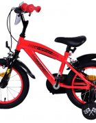 EandL Cycles Bicicleta pentru copii EL Disney Cars 14 inch FW frana de mana pe ambele roti scaun si ghidon reglabil roti gonflabile stopuri reflectorizante