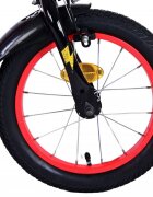EandL Cycles Bicicleta pentru copii EL Disney Cars 14 inch FW frana de mana pe ambele roti scaun si ghidon reglabil roti gonflabile stopuri reflectorizante