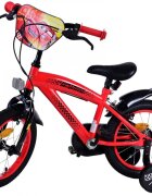 EandL Cycles Bicicleta pentru copii EL Disney Cars 14 inch FW frana de mana pe ambele roti scaun si ghidon reglabil roti gonflabile stopuri reflectorizante