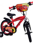 EandL Cycles Bicicleta pentru copii EL Disney Cars 14 inch FW frana de mana pe ambele roti scaun si ghidon reglabil roti gonflabile stopuri reflectorizante