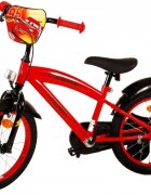 EandL Cycles Bicicleta pentru copii EL Disney Cars 16 inch CB frana de mana pe roata fata scaun si ghidon reglabil roti gonflabile stopuri reflectorizante roti ajutatoare demontabile
