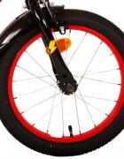 EandL Cycles Bicicleta pentru copii EL Disney Cars 16 inch CB frana de mana pe roata fata scaun si ghidon reglabil roti gonflabile stopuri reflectorizante roti ajutatoare demontabile