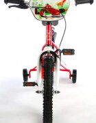 EandL Cycles Bicicleta pentru copii EL Disney Cars 16 inch frana de mana pe ambele roti scaun si ghidon reglabil sticla de apa spite roti gonflabile