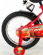 EandL Cycles Bicicleta pentru copii EL Disney Cars 16 inch frana de mana pe ambele roti scaun si ghidon reglabil sticla de apa spite roti gonflabile