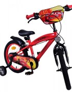 EandL Cycles Bicicleta pentru copii EL Disney Cars 16 inch ND frana de mana pe ambele roti scaun si ghidon reglabil sticla de apa spite roti gonflabile stopuri reflectorizante
