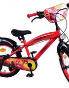 EandL Cycles Bicicleta pentru copii EL Disney Cars 16 inch ND frana de mana pe ambele roti scaun si ghidon reglabil sticla de apa spite roti gonflabile stopuri reflectorizante