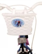 EandL Cycles Bicicleta pentru copii EL Disney Frozen 12 inch CB frana de mana pe roata fata scaun si ghidon reglabil spite metalice roti gonflabile stopuri reflectorizante