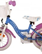 EandL Cycles Bicicleta pentru copii EL Disney Frozen 12 inch CB frana de mana pe roata fata scaun si ghidon reglabil spite metalice roti gonflabile stopuri reflectorizante