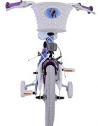 EandL Cycles Bicicleta pentru copii EL Disney Frozen 14 inch FM frana de mana pe ambele roti scaun si ghidon reglabil cosulet pe ghidon roti gonflabile stopuri reflectorizante