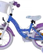 EandL Cycles Bicicleta pentru copii EL Disney Frozen 14 inch FM frana de mana pe ambele roti scaun si ghidon reglabil cosulet pe ghidon roti gonflabile stopuri reflectorizante