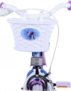 EandL Cycles Bicicleta pentru copii EL Disney Frozen 14 inch ND frana de mana pe roata fata scaun si ghidon reglabil cosulet pe ghidon roti gonflabile stopuri reflectorizante