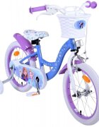 EandL Cycles Bicicleta pentru copii EL Disney Frozen 16 inch ND frana de mana pe roata din fata scaun si ghidon reglabil cosulet pe ghidon roti gonflabile stopuri reflectorizante