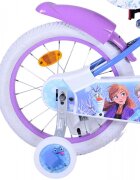 EandL Cycles Bicicleta pentru copii EL Disney Frozen 16 inch ND frana de mana pe roata din fata scaun si ghidon reglabil cosulet pe ghidon roti gonflabile stopuri reflectorizante