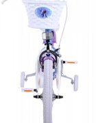EandL Cycles Bicicleta pentru copii EL Disney Frozen 16 inch ND frana de mana pe roata din fata scaun si ghidon reglabil cosulet pe ghidon roti gonflabile stopuri reflectorizante