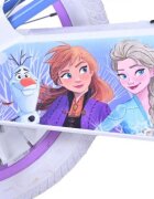 EandL Cycles Bicicleta pentru copii EL Disney Frozen 16 inch ND frana de mana pe roata din fata scaun si ghidon reglabil cosulet pe ghidon roti gonflabile stopuri reflectorizante