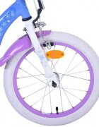 EandL Cycles Bicicleta pentru copii EL Disney Frozen 16 inch ND frana de mana pe roata din fata scaun si ghidon reglabil cosulet pe ghidon roti gonflabile stopuri reflectorizante