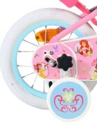 EandL Cycles Bicicleta pentru copii EL Disney Princess 12 inch frana de mana roata fata scaun si ghidon reglabil cosulet pe ghidon roti gonflabile