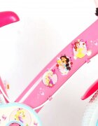 EandL Cycles Bicicleta pentru copii EL Disney Princess 16 inch Pink frana de mana pe ambele roti scaun si ghidon reglabil suport pentru papusi cosulet pe ghidon roti gonflabile