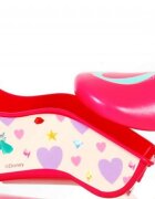 EandL Cycles Bicicleta pentru copii EL Disney Princess 16 inch Pink frana de mana pe ambele roti scaun si ghidon reglabil suport pentru papusi cosulet pe ghidon roti gonflabile