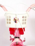 EandL Cycles Bicicleta pentru copii EL Disney Princess 16 inch Pink frana de mana pe ambele roti scaun si ghidon reglabil suport pentru papusi cosulet pe ghidon roti gonflabile