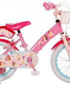 EandL Cycles Bicicleta pentru copii EL Disney Princess 16 inch Pink frana de mana pe ambele roti scaun si ghidon reglabil suport pentru papusi cosulet pe ghidon roti gonflabile