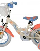 EandL Cycles Bicicleta pentru copii EL Disney Stitch 12 inch frana de mana pe ambele roti scaun si ghidon reglabil spite metalice roti gonflabile stopuri reflectorizante