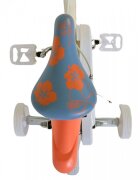 EandL Cycles Bicicleta pentru copii EL Disney Stitch 12 inch frana de mana pe ambele roti scaun si ghidon reglabil spite metalice roti gonflabile stopuri reflectorizante