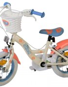 EandL Cycles Bicicleta pentru copii EL Disney Stitch 12 inch frana de mana pe ambele roti scaun si ghidon reglabil spite metalice roti gonflabile stopuri reflectorizante