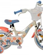 EandL Cycles Bicicleta pentru copii EL Disney Stitch 12 inch frana de mana pe ambele roti scaun si ghidon reglabil spite metalice roti gonflabile stopuri reflectorizante
