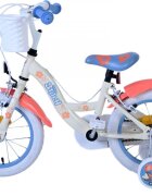 EandL Cycles Bicicleta pentru copii EL Disney Stitch 14 inch frana de mana pe ambele roti scaun si ghidon reglabil spite metalice roti gonflabile stopuri reflectorizante