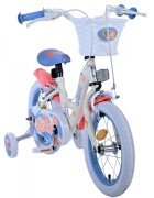EandL Cycles Bicicleta pentru copii EL Disney Stitch 14 inch frana de mana pe ambele roti scaun si ghidon reglabil spite metalice roti gonflabile stopuri reflectorizante