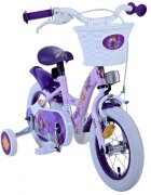 EandL Cycles Bicicleta pentru copii EL Disney Wish 12 inch frana de mana pe roata fata scaun si ghidon reglabil spite metalice roti gonflabile stopuri reflectorizante
