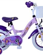 EandL Cycles Bicicleta pentru copii EL Disney Wish 12 inch frana de mana pe roata fata scaun si ghidon reglabil spite metalice roti gonflabile stopuri reflectorizante