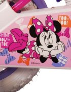 EandL Cycles Bicicleta pentru copii EL Minnie Mouse 12 inch Cutest frana de mana pe ambele roti scaun si ghidon reglabil spite metalice roti gonflabile stopuri reflectorizante