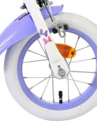 EandL Cycles Bicicleta pentru copii EL Minnie Mouse 12 inch frana de mana pe ambele roti scaun si ghidon reglabil spite metalice roti gonflabile cosulet pe ghidon