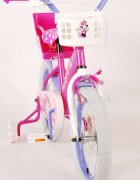 EandL Cycles Bicicleta pentru copii EL Minnie Mouse Cutest Ever 16 inch varsta 4-6 ani inaltimea 104- 110 cm roti ajutatoare inaltime sa de la podea 53 cm cauciucuri albe frana de mana pe ambele roti